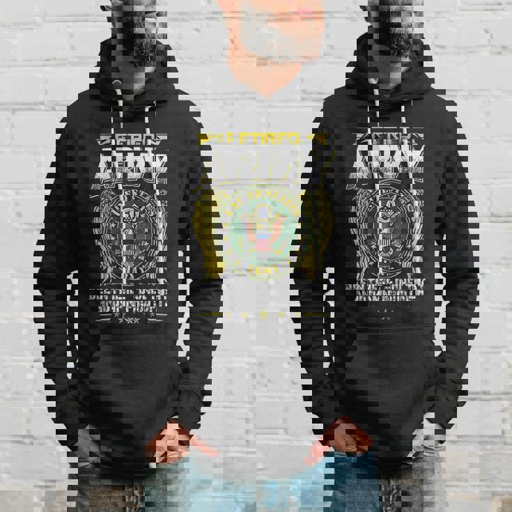 Army Retired Military Us Army Retirement V2 Men Hoodie Gifts for Him