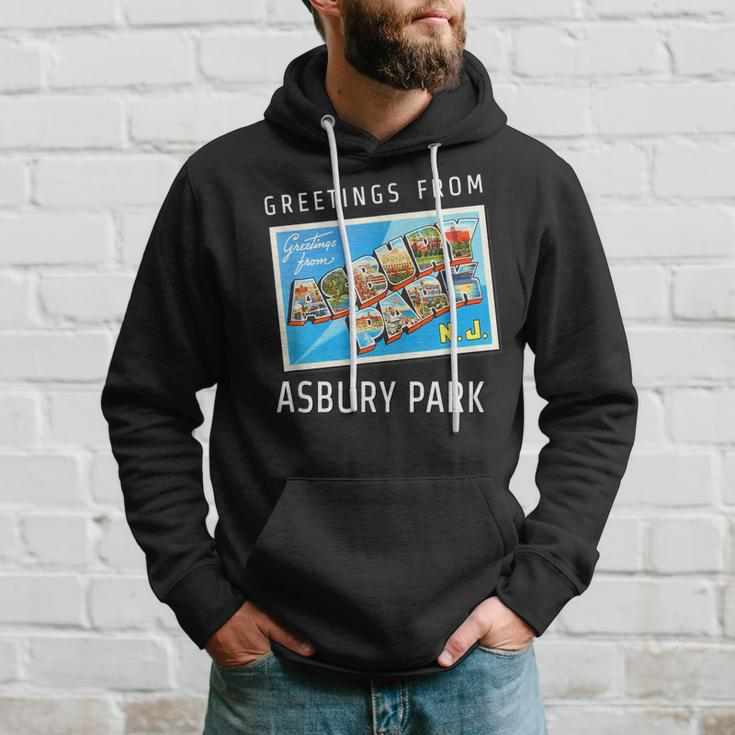 Asbury Park New Jersey Nj Travel Souvenir Gift Postcard Hoodie Gifts for Him