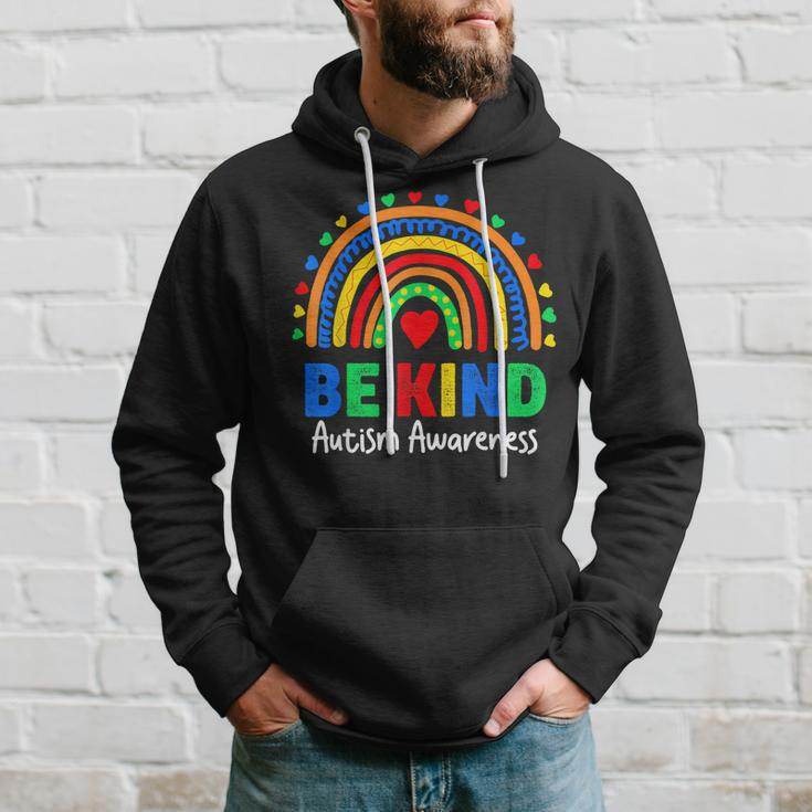 Autism Awareness Day Colorful Rainbow Be Kind Kids Hoodie Gifts for Him