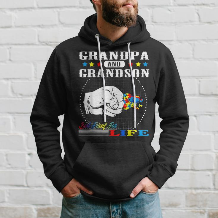 Autism Awareness Grandpa Grandson Best Friend For Life Gift Hoodie Gifts for Him
