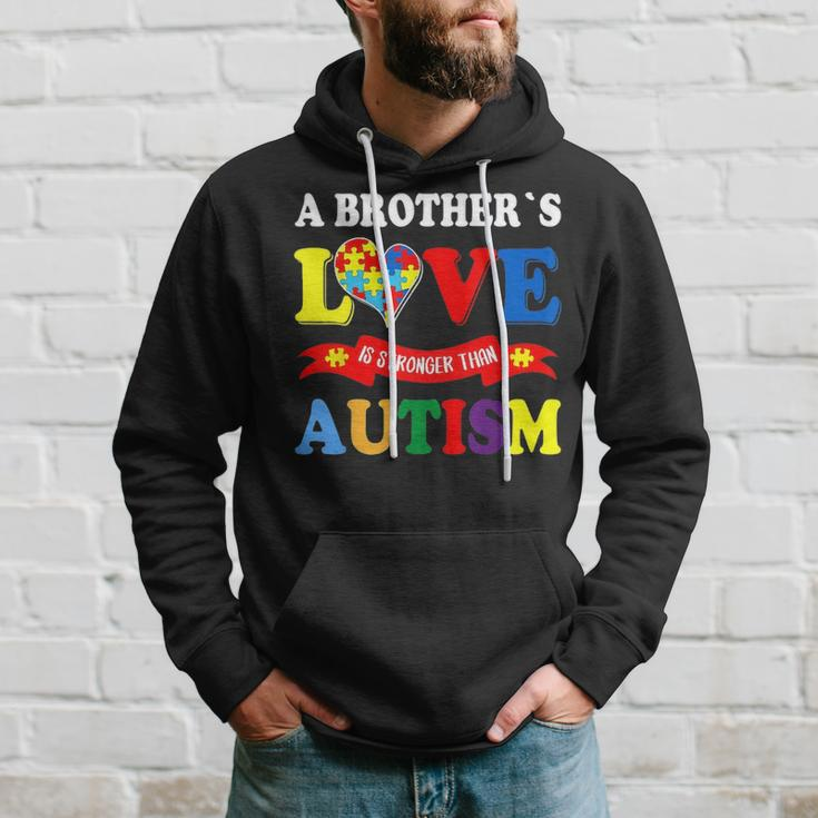 Autism Brother A Brothers Love Is Stronger Than Autism Hoodie Gifts for Him