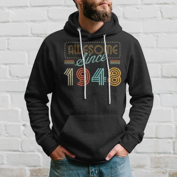 Awesome Since 1948 Year Of Birth Birthday Hoodie Gifts for Him