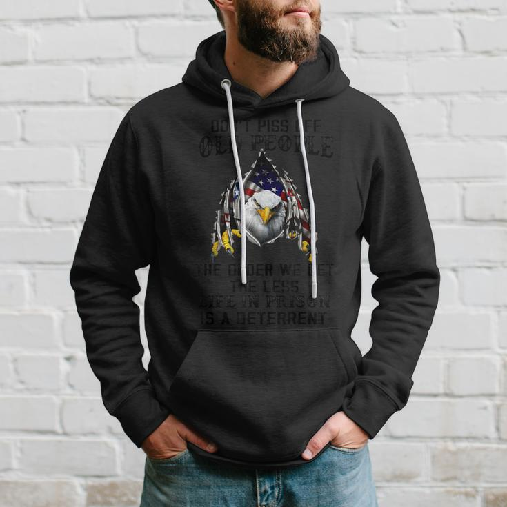 Bald Eagle American Flag 4Th Of July Funny Old People Saying V2 Hoodie Gifts for Him