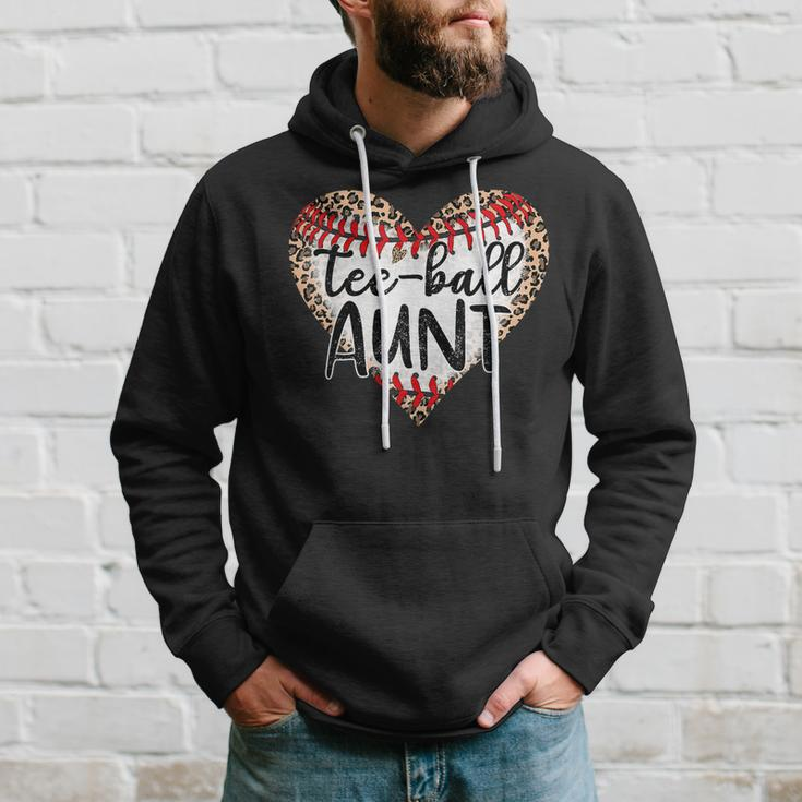 -Ball Aunt Leopard Heart -Ball Mom Mothers Day Hoodie Gifts for Him
