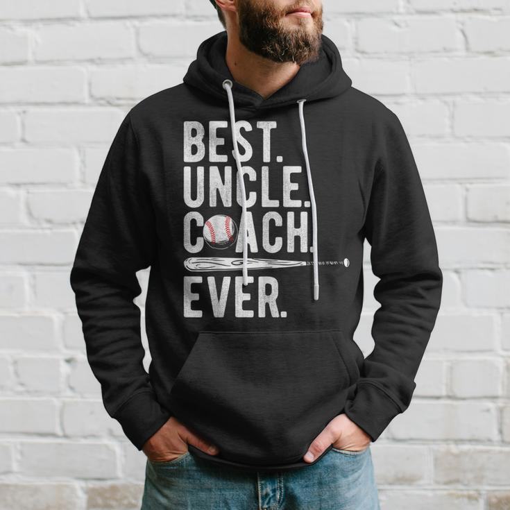 Baseball Best Uncle Coach Ever Proud Dad Daddy Fathers Day Gift For Mens Hoodie Gifts for Him