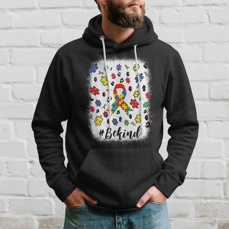 Be Kind Autism Awareness Ribbon Leopard Hoodie Gifts for Him