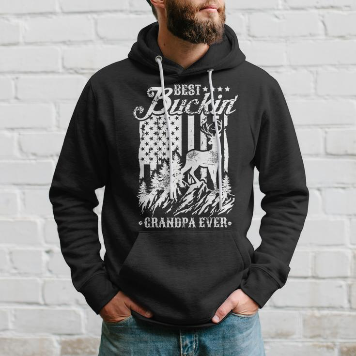 Best Buckin Grandpa Ever Deer Hunting Fathers Day Gift For Mens Hoodie Gifts for Him