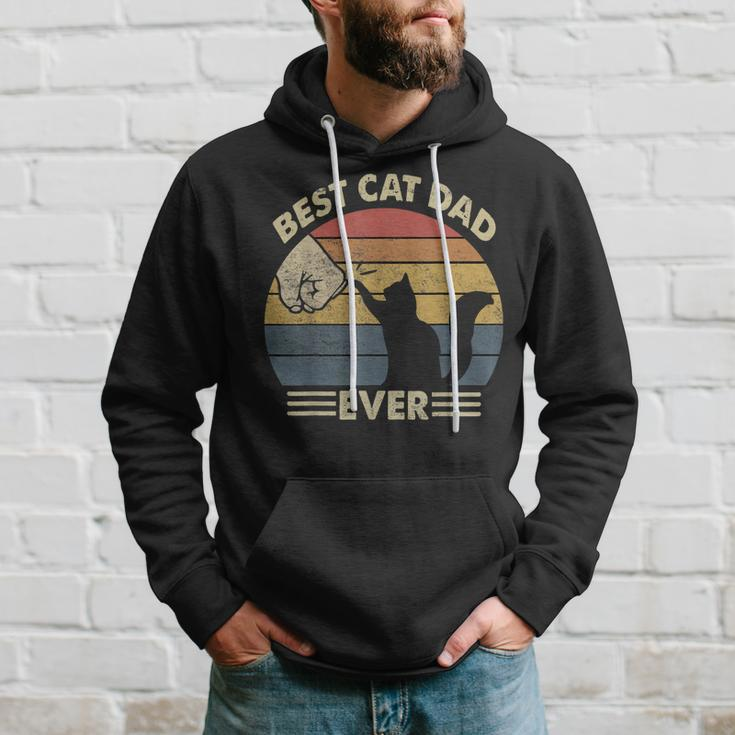 Best Cat Dad Ever - Kitten Lover Gift Vintage Hoodie Gifts for Him