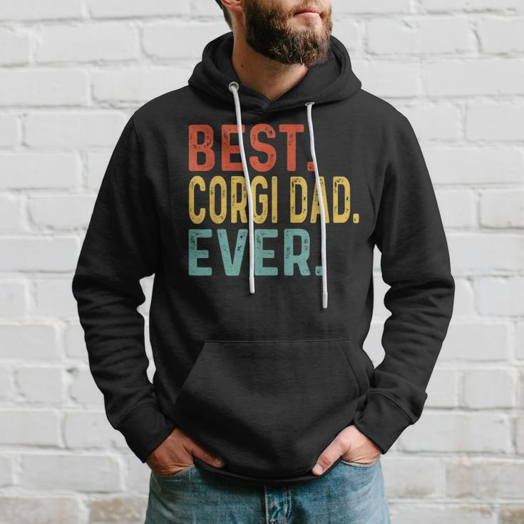 Best Corgi Dad Ever Retro Vintage Unique Gifts For Corgi Dad Hoodie Gifts for Him