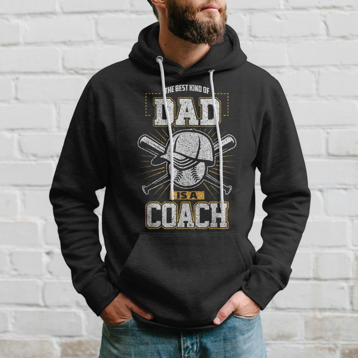 Best Dad Sports Coach Baseball Softball Ball Father Hoodie Gifts for Him