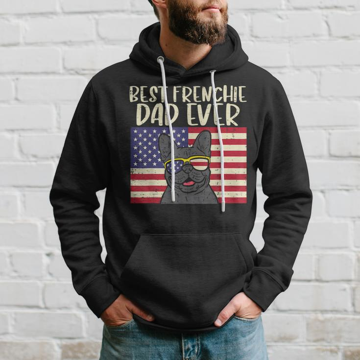Best Frenchie Dad Ever Flag French Bulldog Patriot Dog Gift Gift For Mens Hoodie Gifts for Him