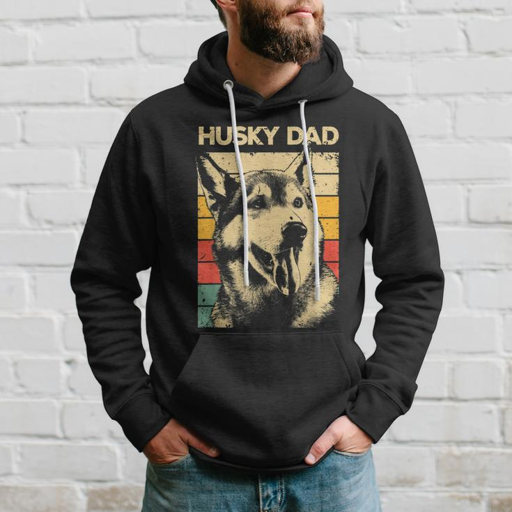 Best Husky Design For Dad Men Siberian Husky Pet Dog Lovers Hoodie Gifts for Him