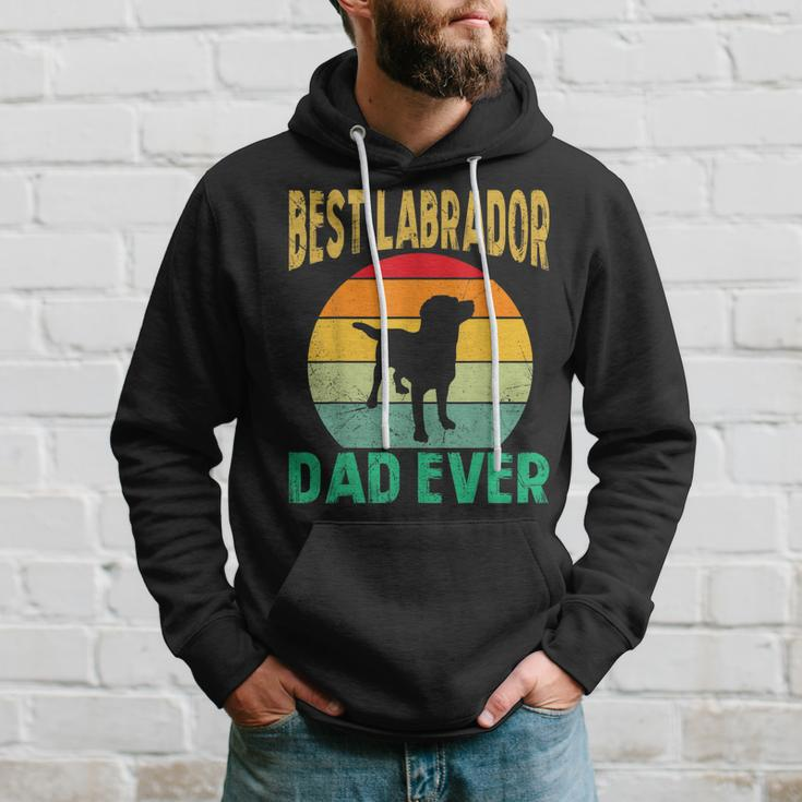 Best Labrador Dad Ever Lab Father Retro Vintage Lab Dad Hoodie Gifts for Him