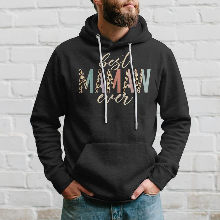 Best Mamaw Ever Gifts Leopard Print Mothers Day Hoodie Gifts for Him
