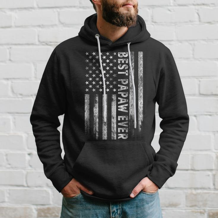 Best Papaw Ever Vintage American Flag Dad Papa Gift For Mens Hoodie Gifts for Him