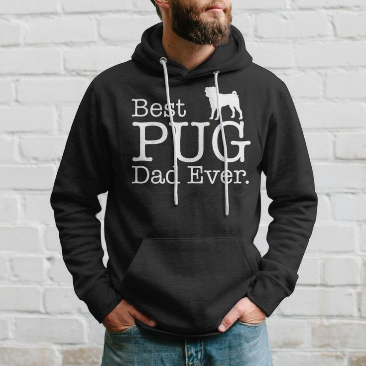 Best Pug Dad EverFunny Pet Kitten Animal Parenting Hoodie Gifts for Him