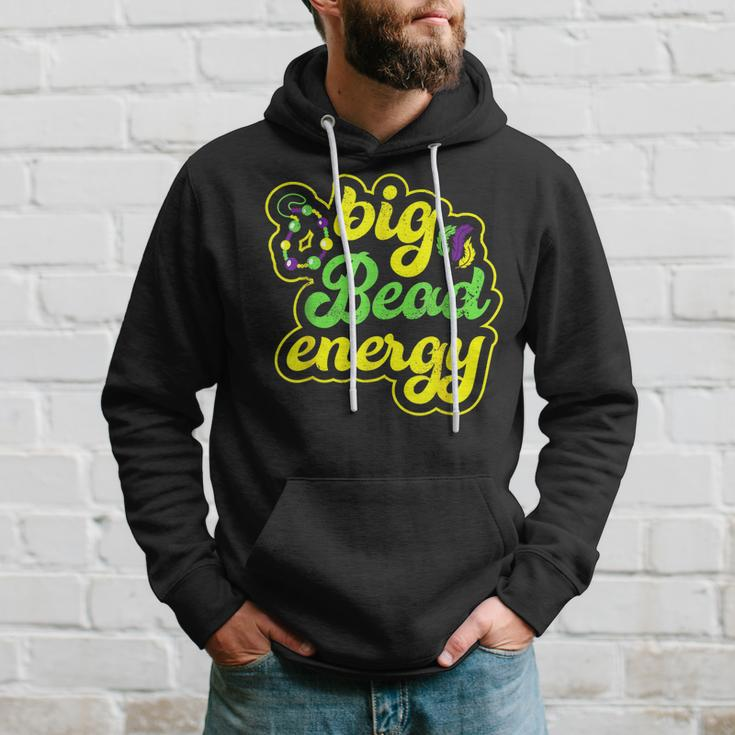 Big Bead Energy Carnival Funny Vintage Mardi Gras Hoodie Gifts for Him