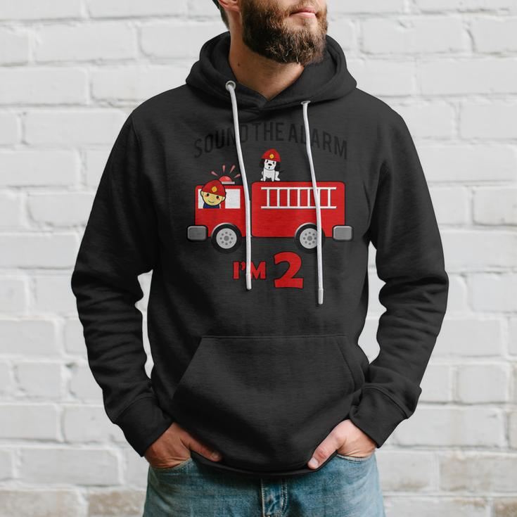 Birthday 2 Year Old Fire Fighter Truck | Firetruck Hoodie Gifts for Him