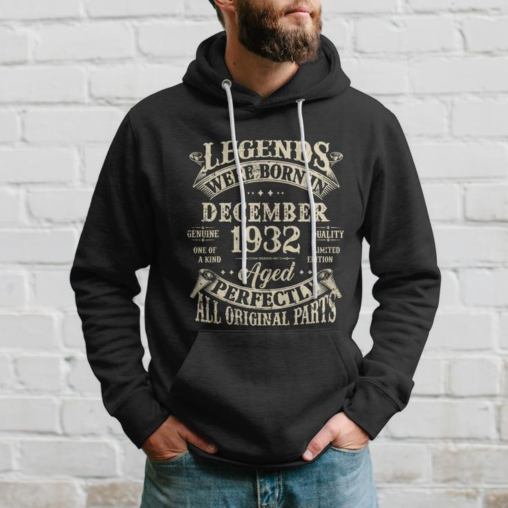Birthday Gift 1932 Legend December 1932 Hoodie Gifts for Him