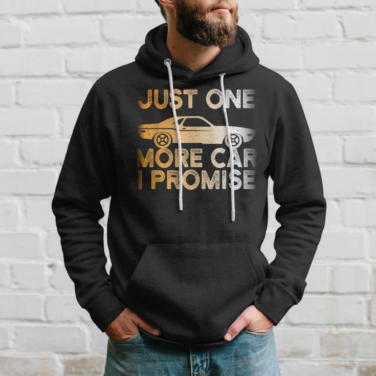 Car Just One More Car I Promise Mechanic Garage Gifts Hoodie Gifts for Him