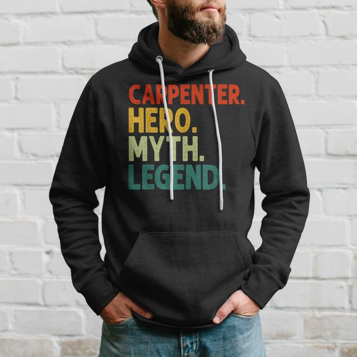 Carpenter Hero Myth Legend Retro Vintage Holzarbeiter Hoodie Geschenke für Ihn