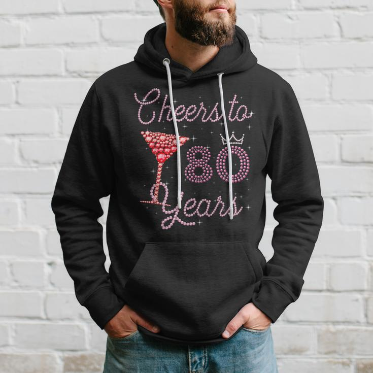 Cheers To 80 Years 80Th Birthday 80 Years Old Bday Hoodie Gifts for Him