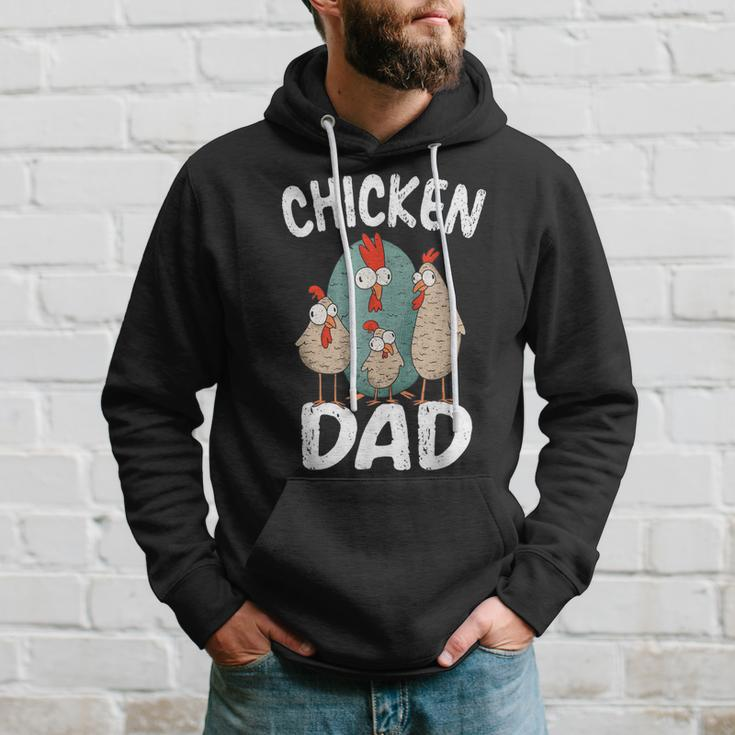 Chicken Dad Funny Fathers Day Men Kids Hoodie Gifts for Him
