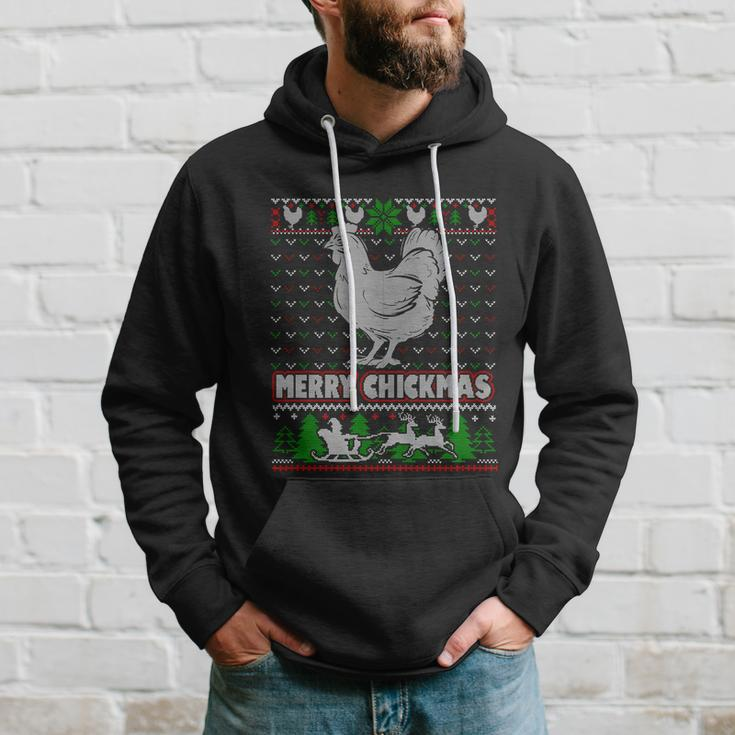 Chicken Rooster Merry Chickmas Ugly Christmas Gift Hoodie Gifts for Him