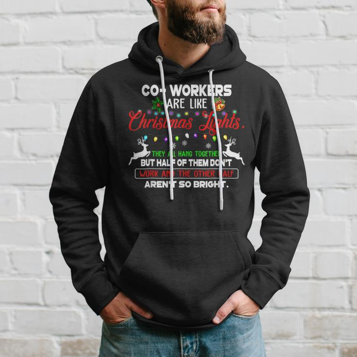 Co-Workers Are Like Christmas Lights They All Hang Together Men Hoodie Gifts for Him