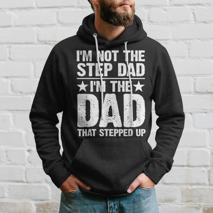 Cool Step Up Dad For Men Father Worlds Best Stepdad Ever Hoodie Gifts for Him