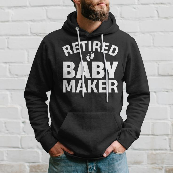 Cool Vasectomy For Men Dad Retired Baby Maker Humor Hoodie Gifts for Him