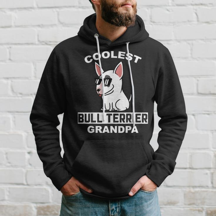 Coolest English Bull Terrier Grandpa Funny Dog Grandfather Hoodie Gifts for Him
