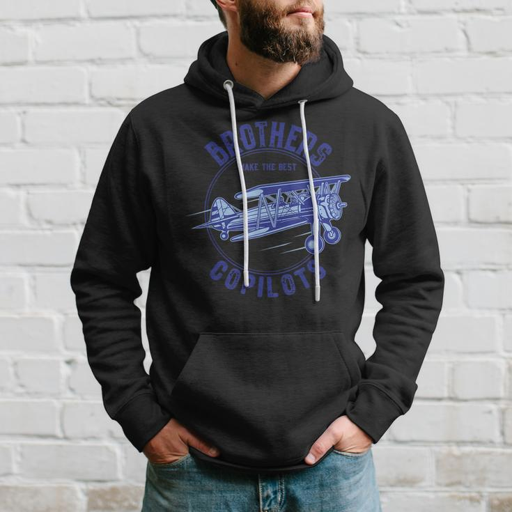 Copilots Brothers Aviation Dad Vintage Plane Hoodie Gifts for Him