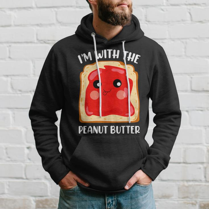 Couple Peanut Butter And Jelly Im With The Peanut Butter Hoodie Gifts for Him