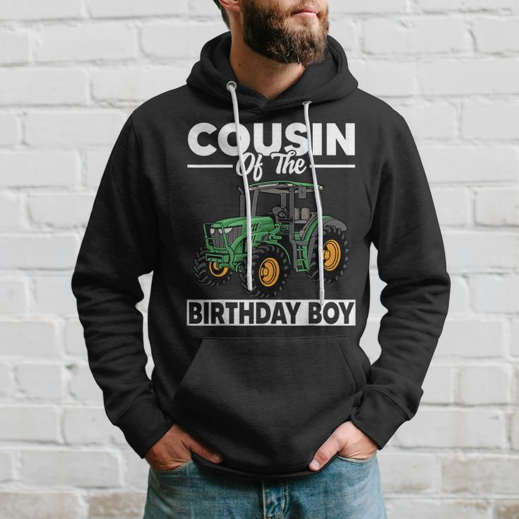 Cousin Of The Birthday Boy Tractor Farm Birthday Party Hoodie Gifts for Him