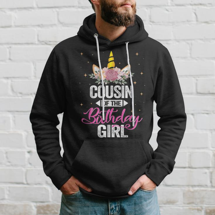 Cousin Of The Birthday Girl Father Gift Unicorn Birthday Hoodie Gifts for Him