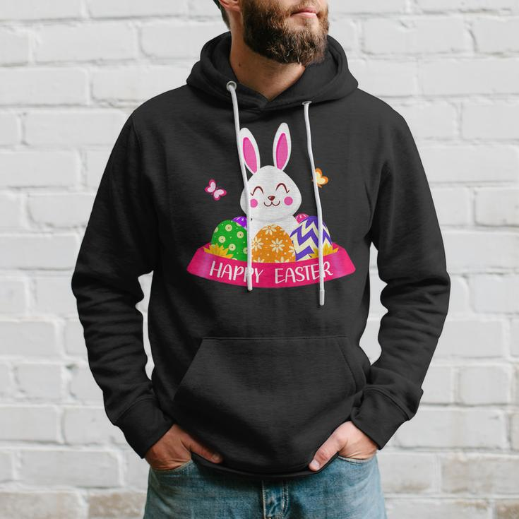Cute Bunny Spring Hunt Eggs Rabbit Happy Easter Day Outfit Hoodie Gifts for Him