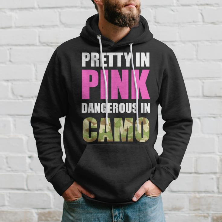 Cute Camoflauge - Pretty In Pink Dangerous In Camo Hoodie Gifts for Him
