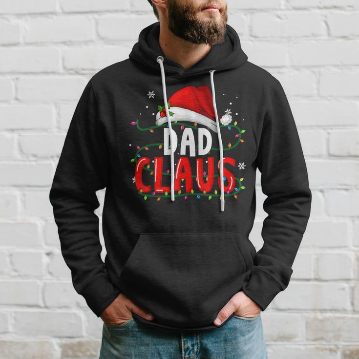 Dad Claus Christmas Famiy Matching Pajamas Team Santa Men Hoodie Graphic Print Hooded Sweatshirt Gifts for Him
