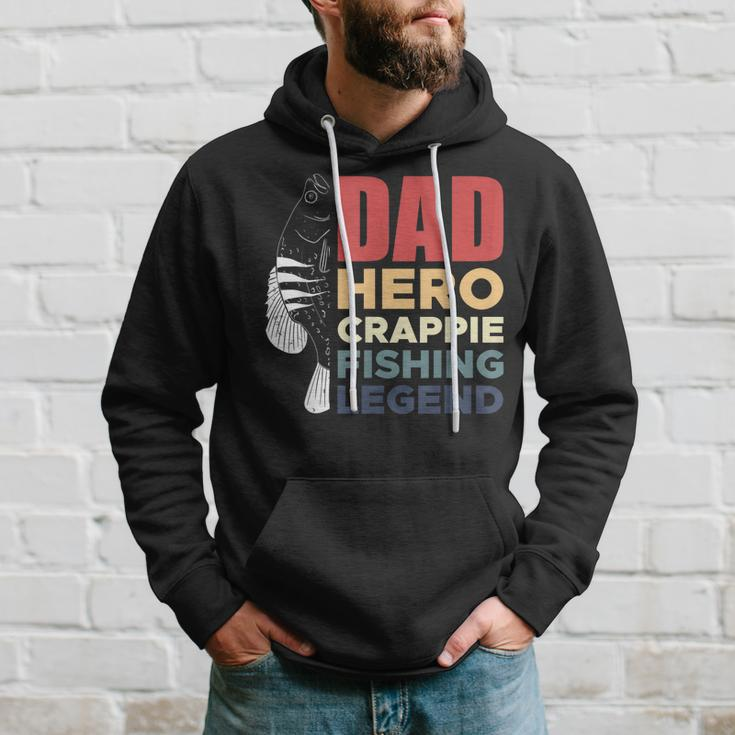 Dad Hero Crappie Fishing Legend Vatertag V2 Hoodie Geschenke für Ihn