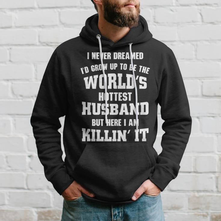 Dad Life Worlds Hottest Husband Father Men Gift Hoodie Gifts for Him
