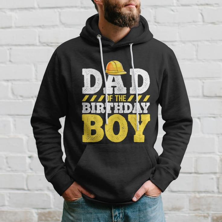 Dad Of The Birthday Boy Construction Birthday Party Hat Men Hoodie Gifts for Him
