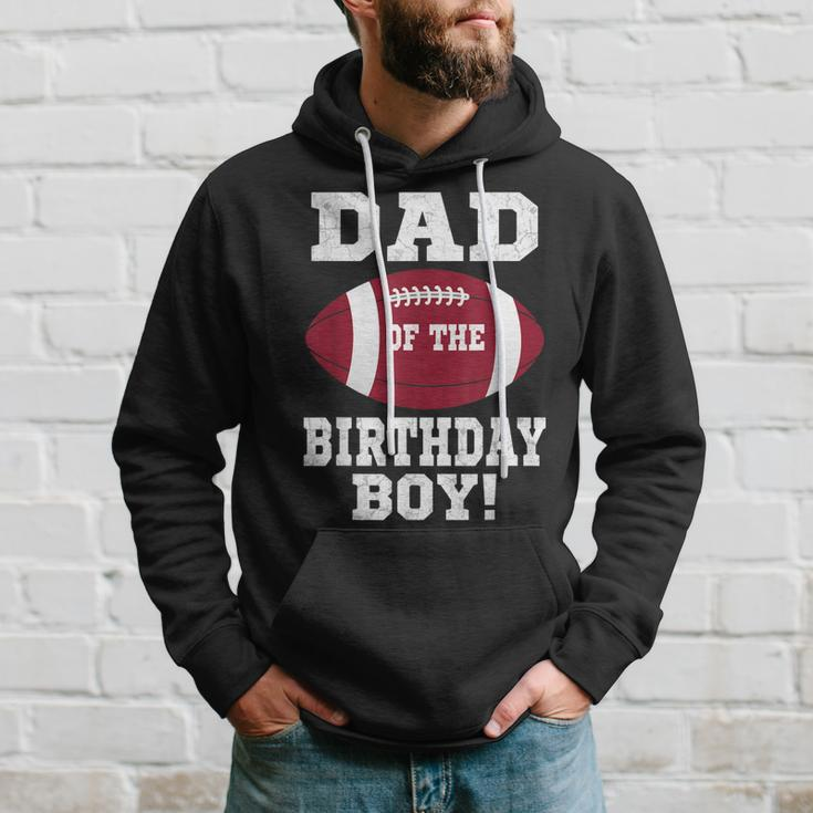 Dad Of The Birthday Boy Football Lover Vintage Retro Hoodie Gifts for Him