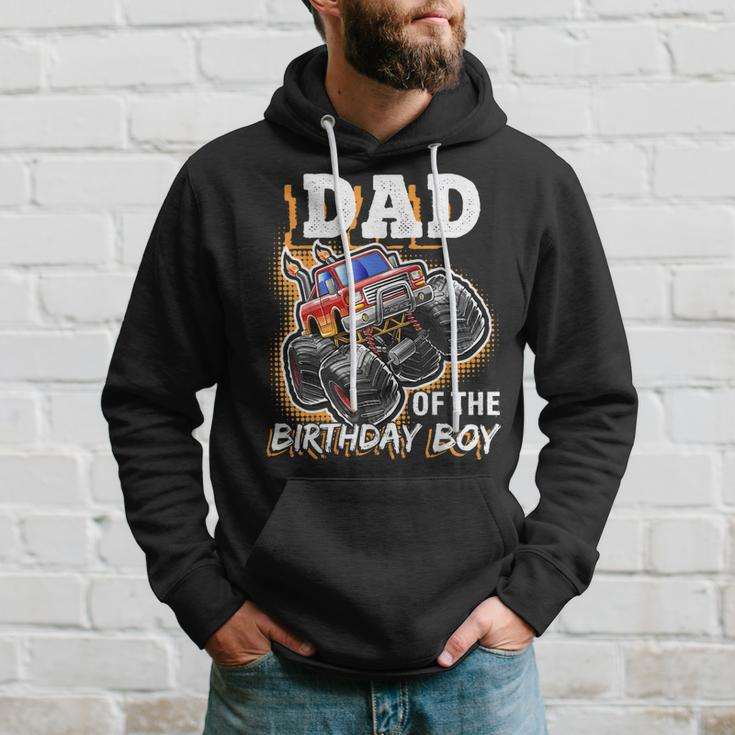 Dad Of The Birthday Boy Monster Truck Birthday Novelty Gift Gift For Mens Hoodie Gifts for Him