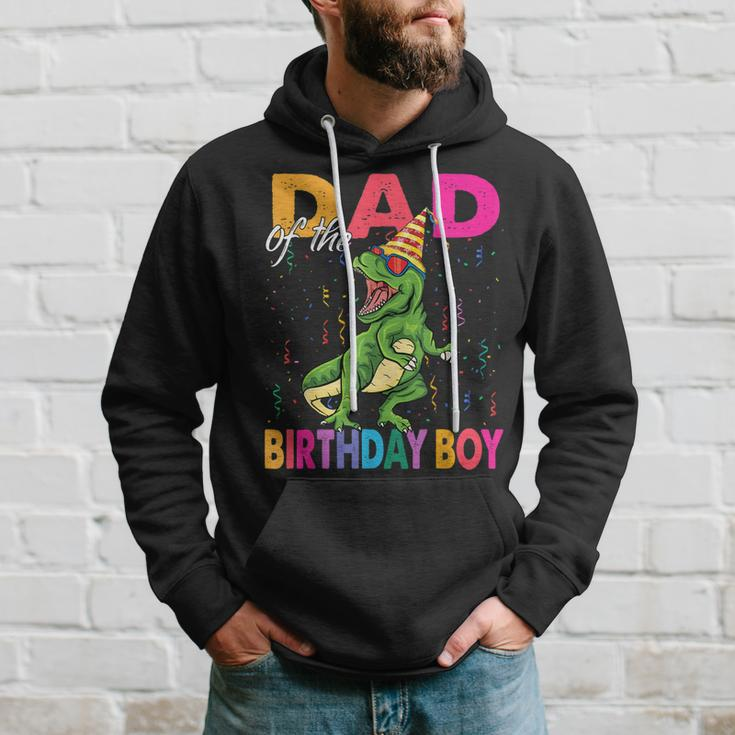 Dad Of The Birthday BoyRex Rawr Dinosaur Birthday Party Hoodie Gifts for Him