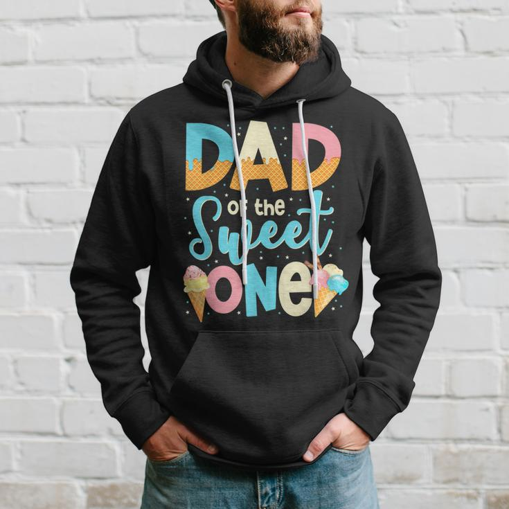 Dad Of The Sweet One Happy 1St Birthday Papa Ice Cream Gift For Mens Hoodie Gifts for Him