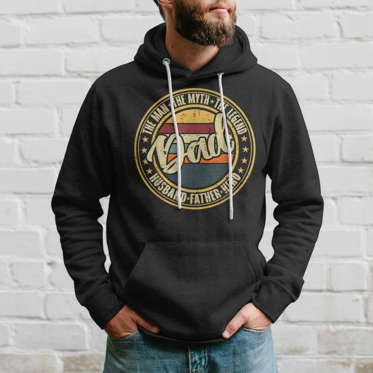 Dad The Man The Myth The Legend Hero Husband Fathers Day Gift For Mens Hoodie Gifts for Him