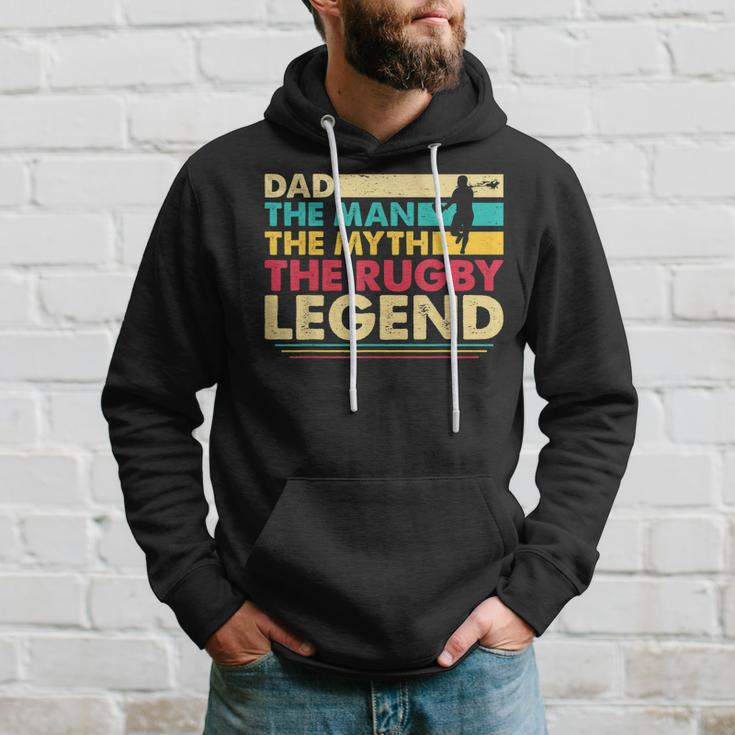 Dad The Man The Myth The Rugby Legend Gift For Mens Hoodie Gifts for Him