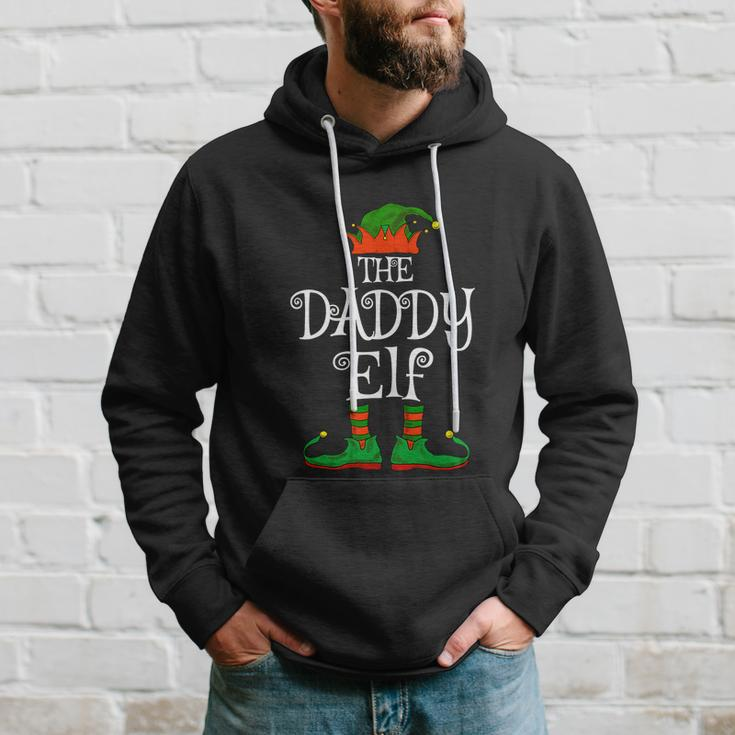 Daddy Elf Family Matching Funny Christmas Pajama Dad Men Hoodie Gifts for Him