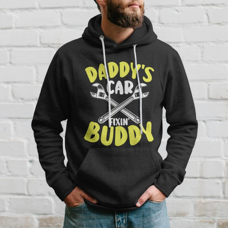 Daddys Car Fixing Buddy Mechanic Car Guy Dad Fathers Day Cool Gift Hoodie Gifts for Him
